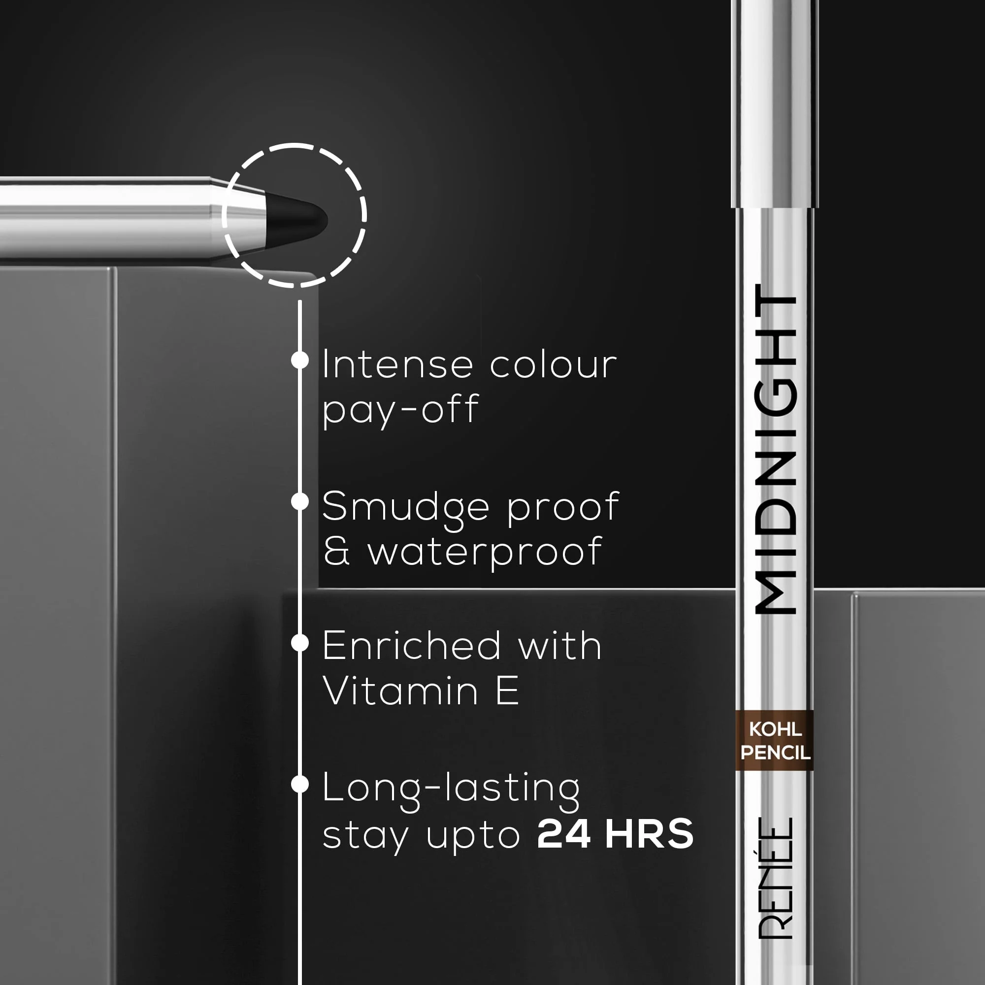 RENEE Midnight Kohl Pencil Black & Brown Combo - Image 4