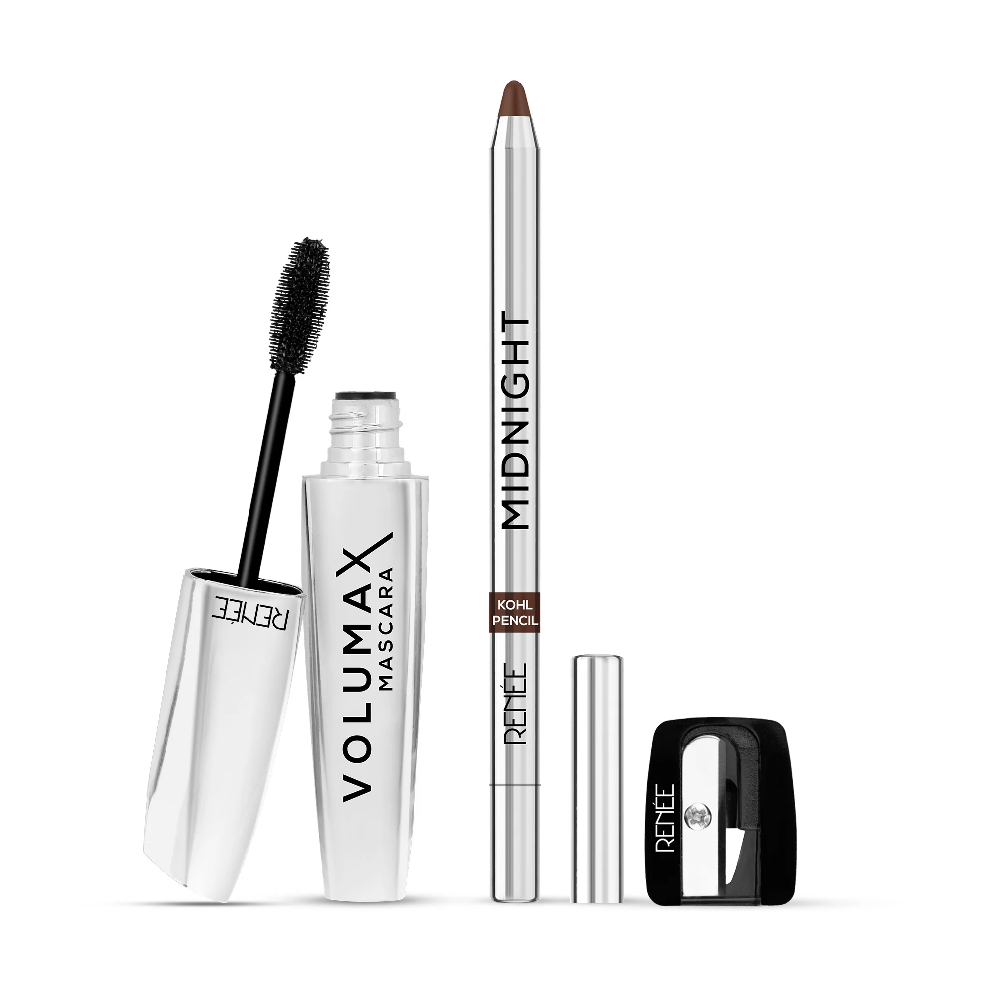 RENEE Midnight Kohl Pencil & Volumax Mascara Combo - Image 11