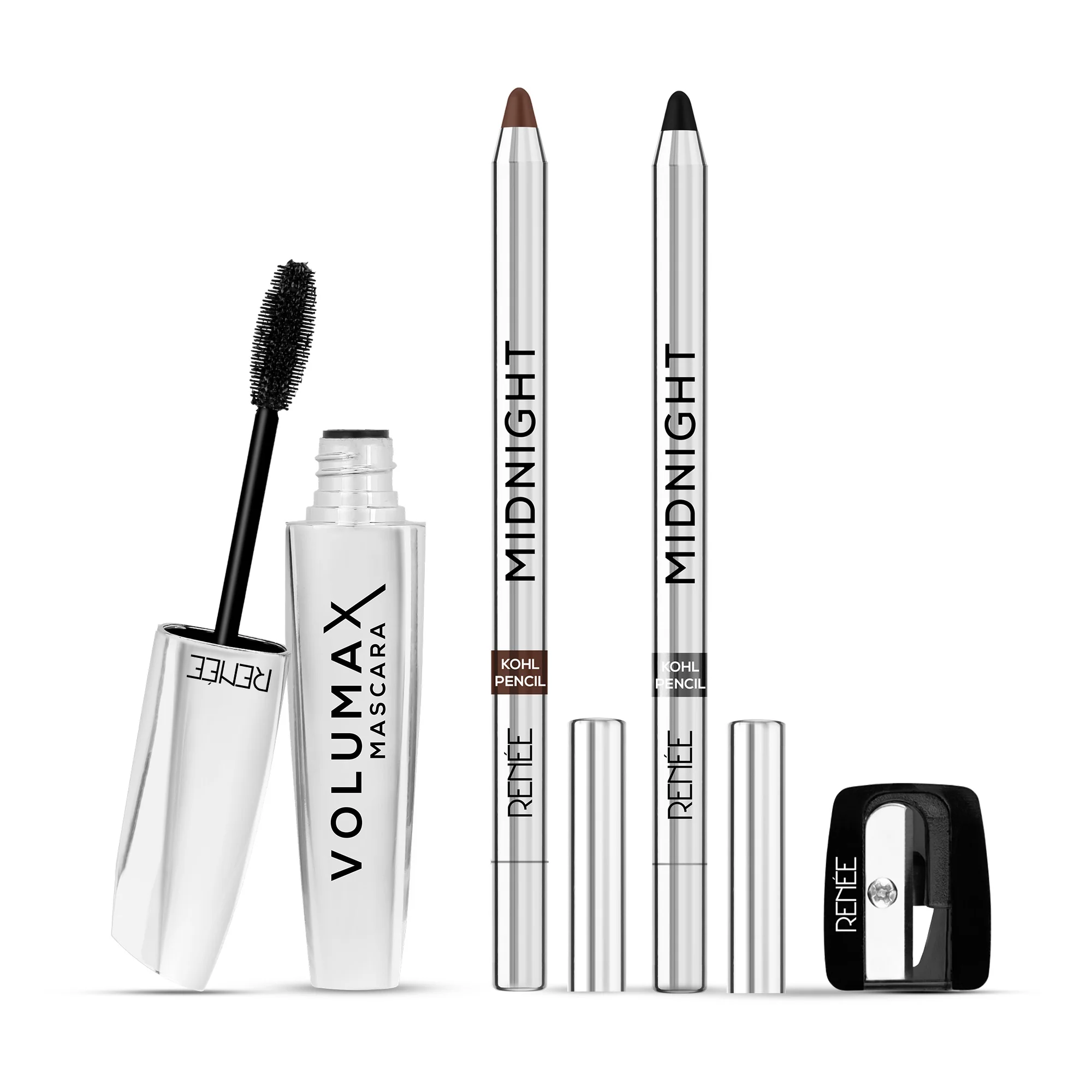 RENEE Midnight Kohl Pencil & Volumax Mascara Combo - Image 12