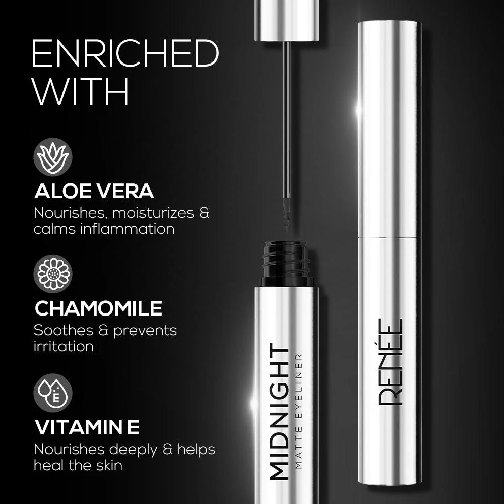 RENEE Midnight Matte Eyeliner, 2.5 ml - Image 4