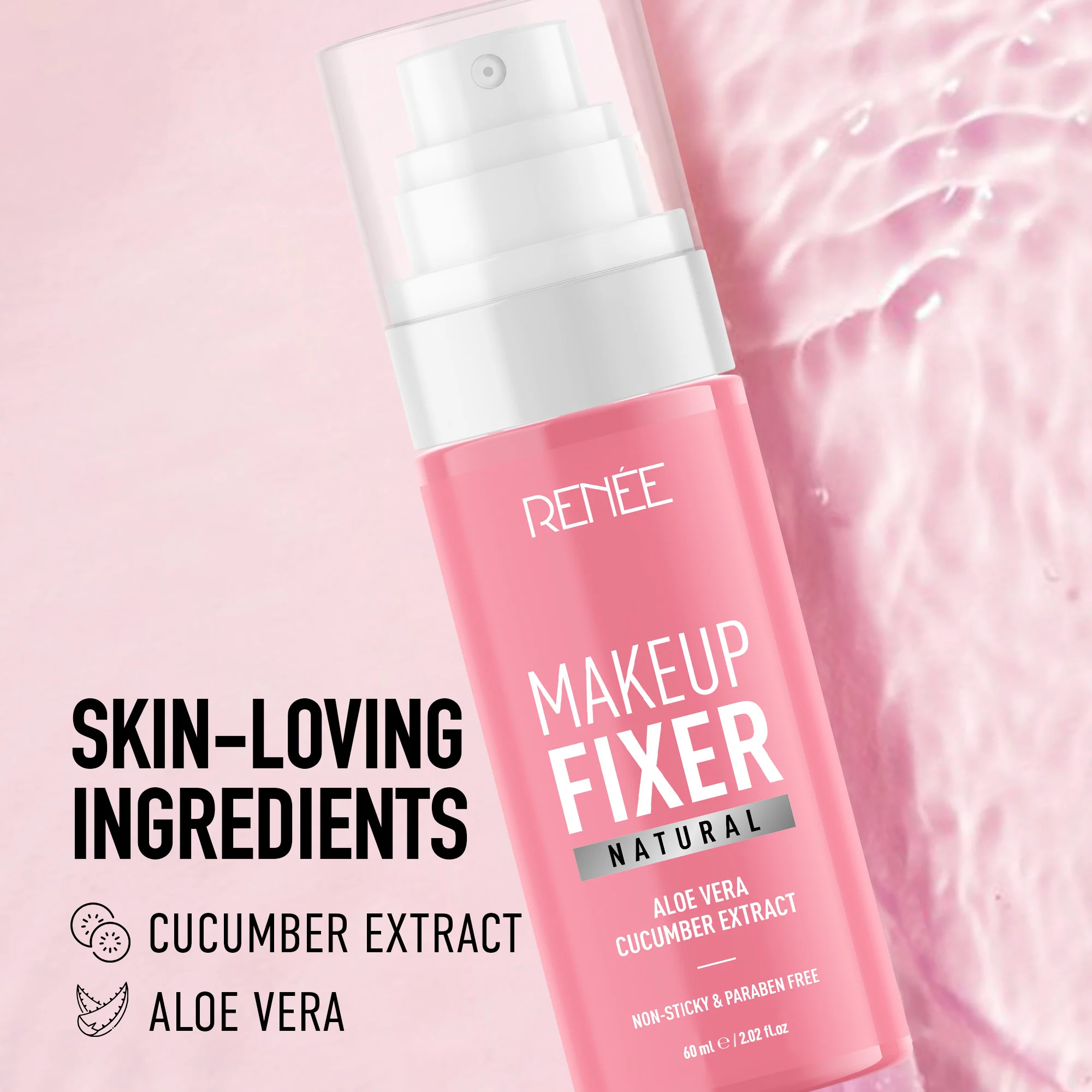 RENEE Alcohol-Free Natural Makeup Fixer, 60 ml - Image 2