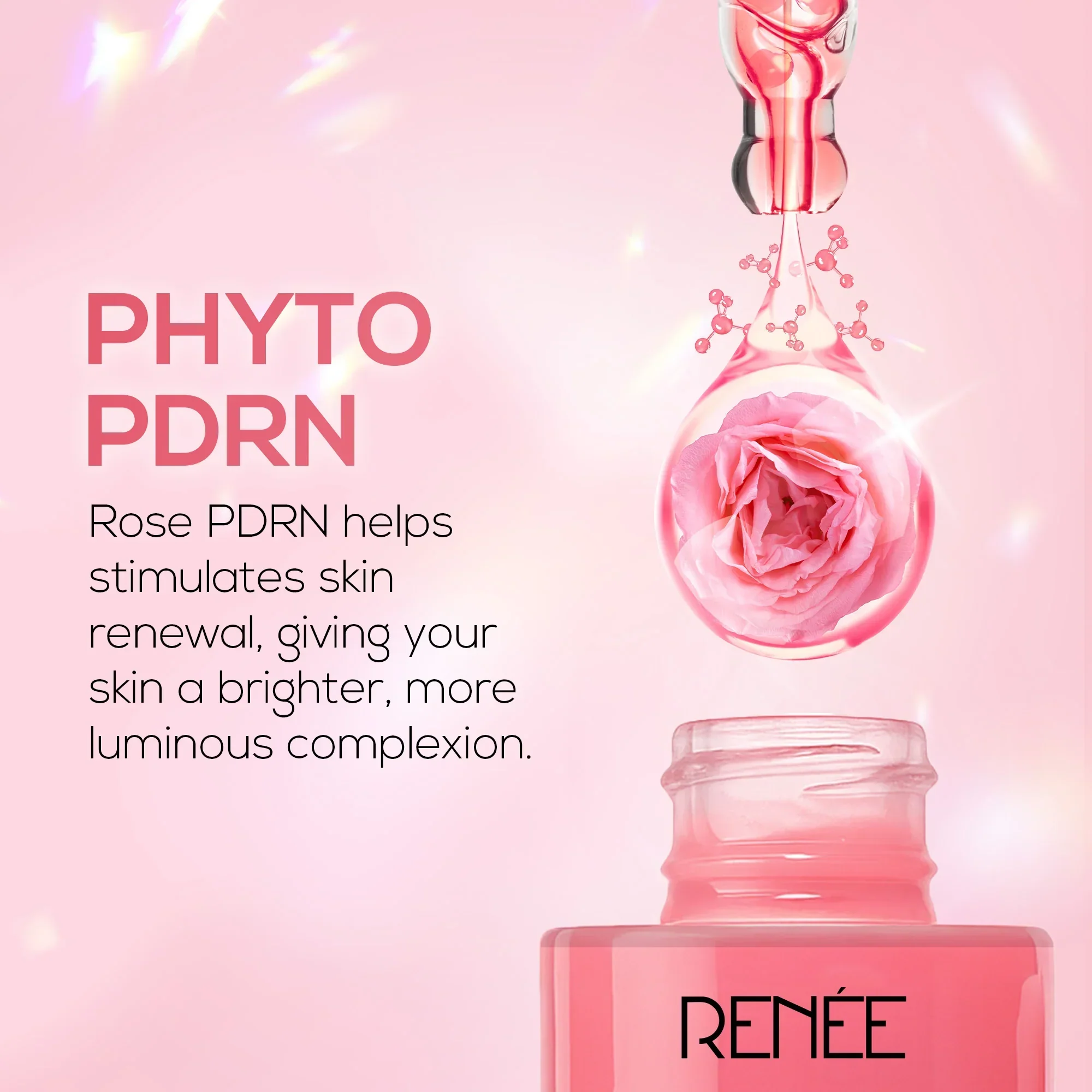 RENEE Pink Therapy PDRN Pink Peptide Serum For Hydrated & Radiant Skin, 30 ml - Image 4