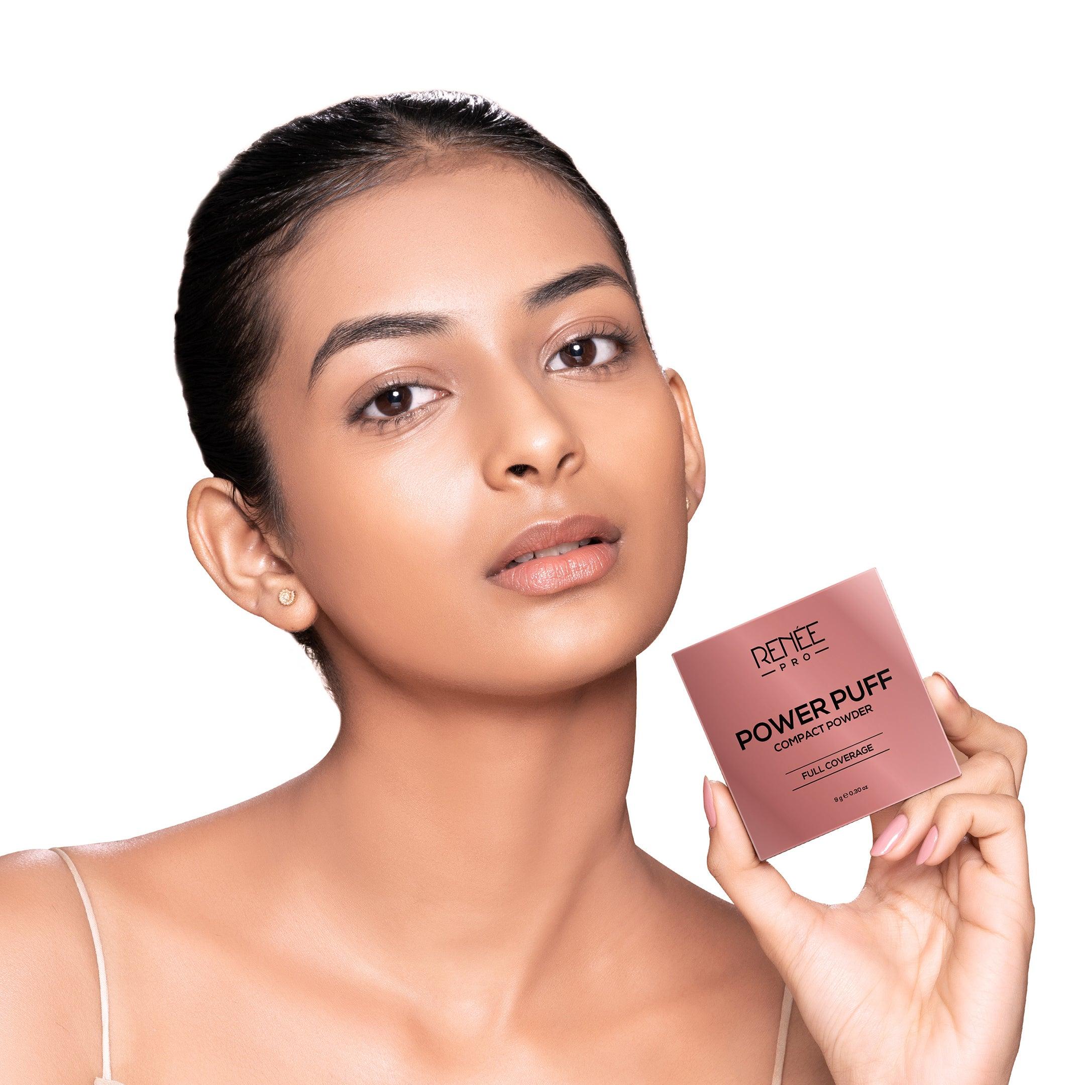 RENEE PRO Power Puff Compact Powder, 9 Gm - Image 46