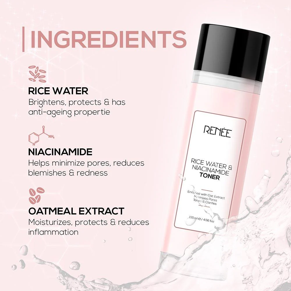 RENEE Rice Water & Niacinamide Toner, 135Ml - Image 3