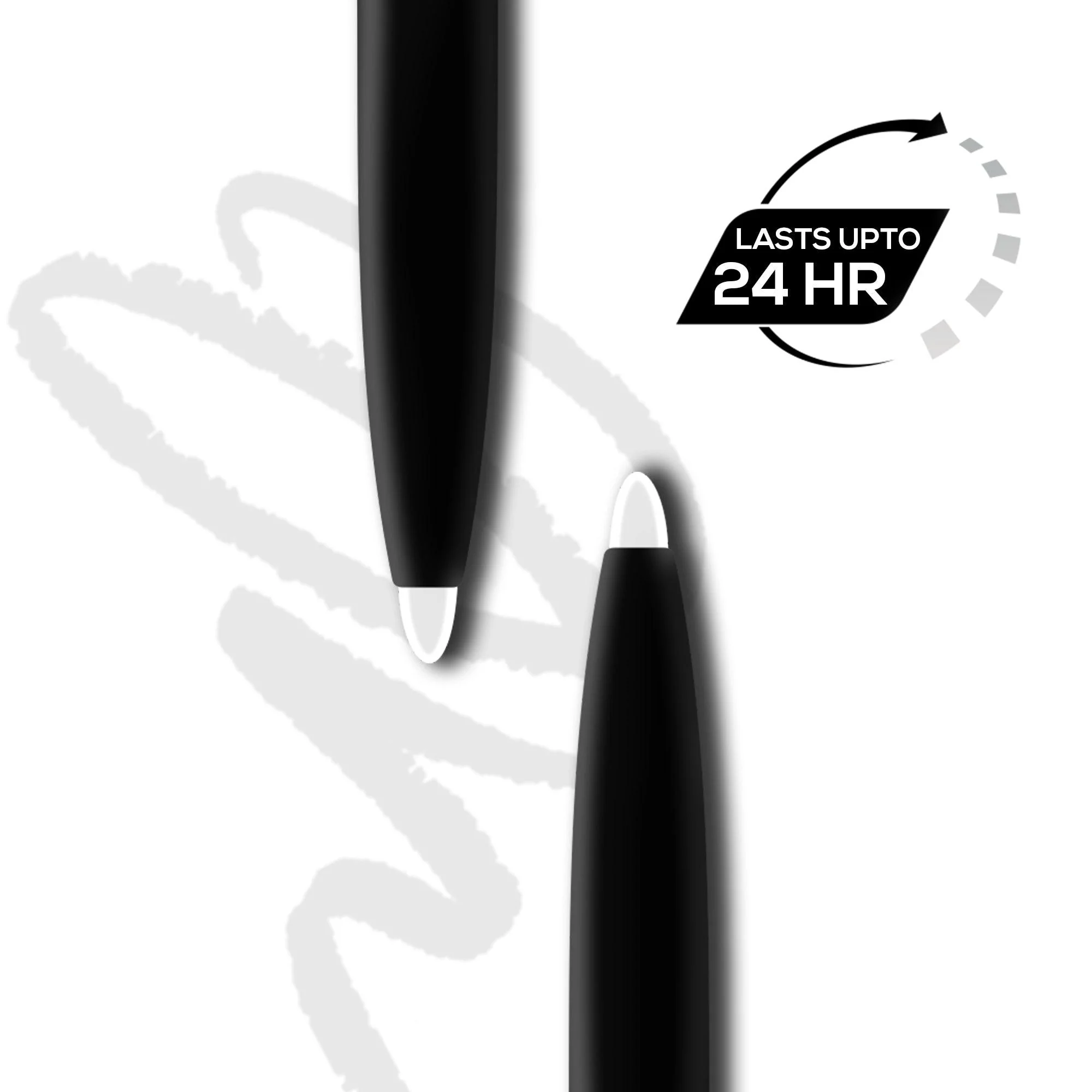RENEE Stark White Kajal Pen with Sharpener, 0.35g - Image 3