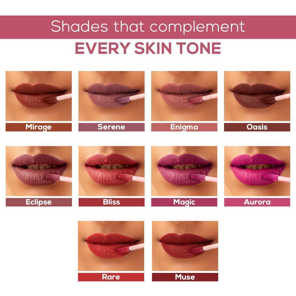 RENEE Stay Forever Matte Liquid Lipsticks Combo of 10, 1ml each - Image 5
