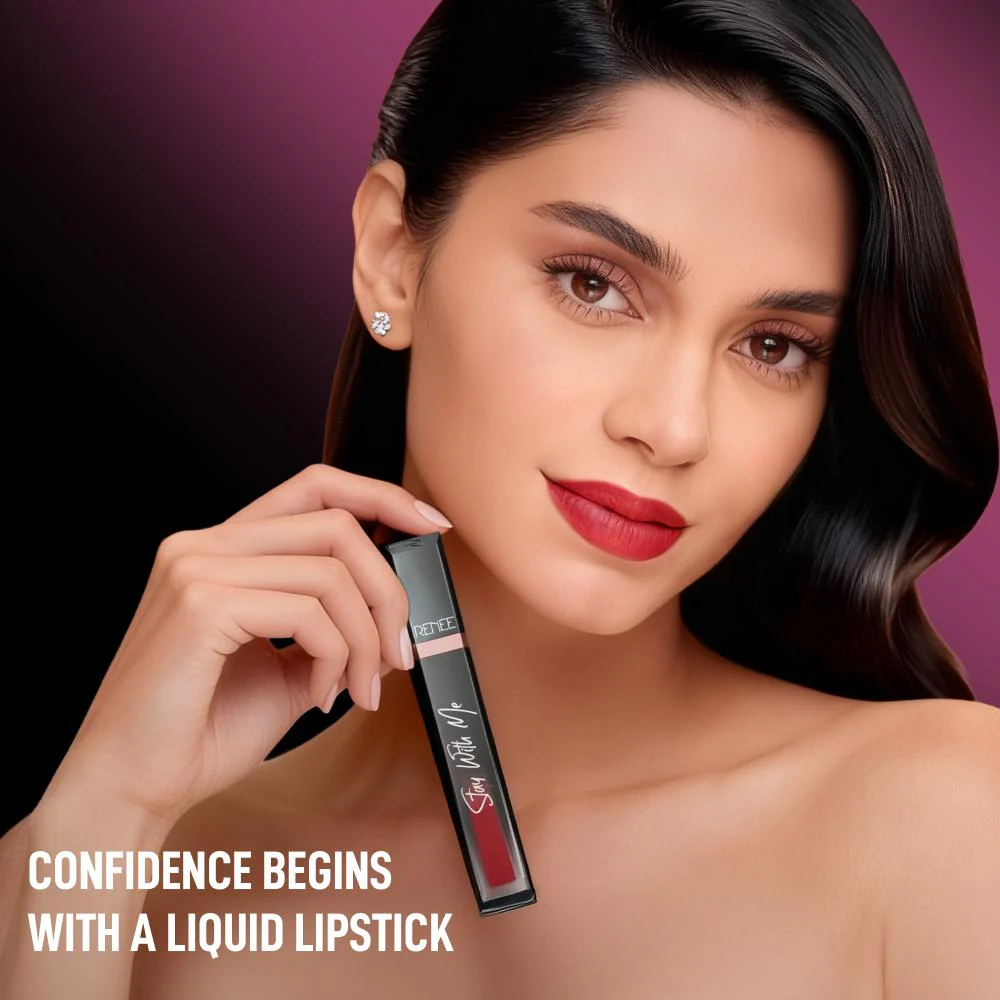 RENEE Stay With Me Matte Liquid Lipstick, 6 ml - Image 12
