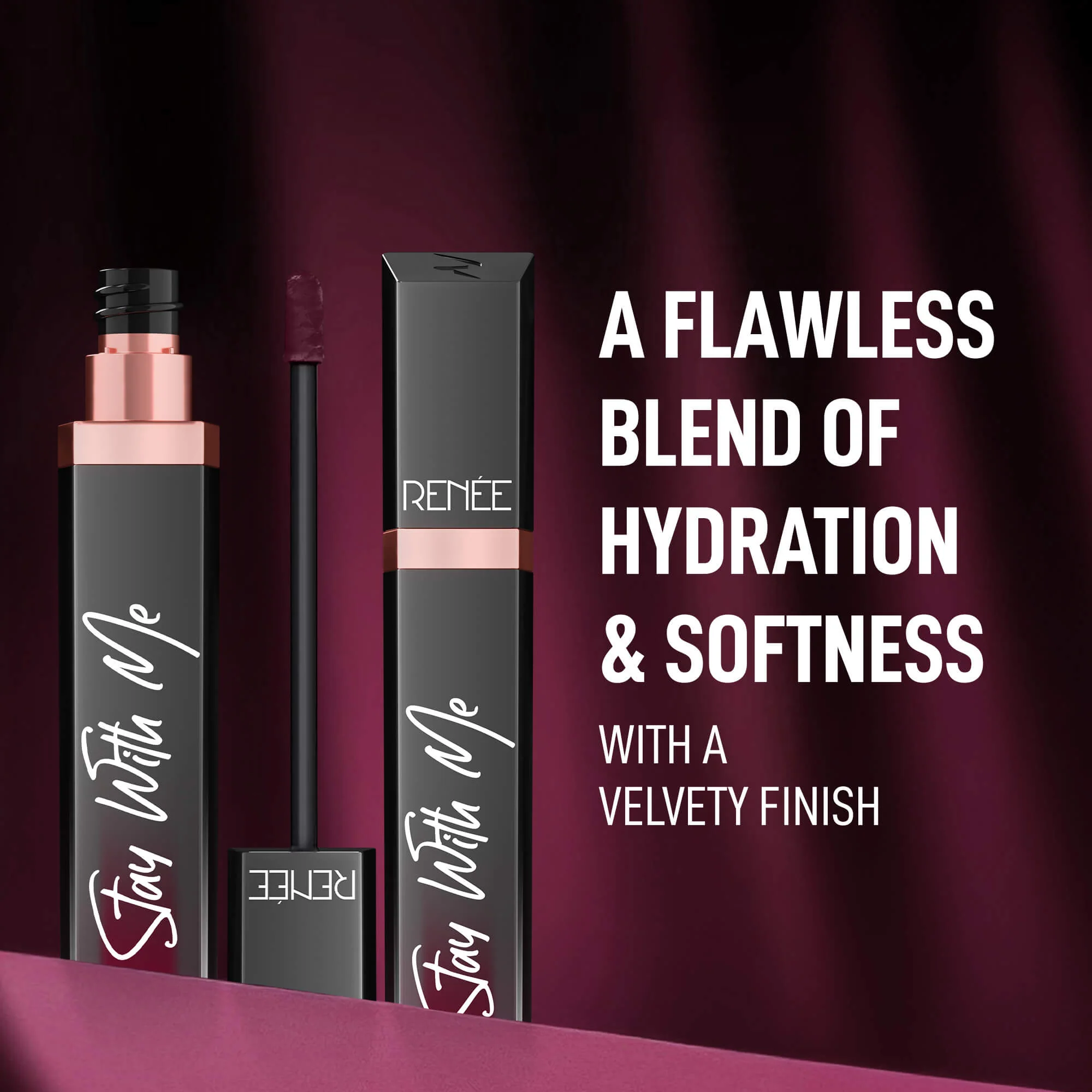 RENEE Stay With Me Matte Liquid Lipstick, 6 ml - Image 36