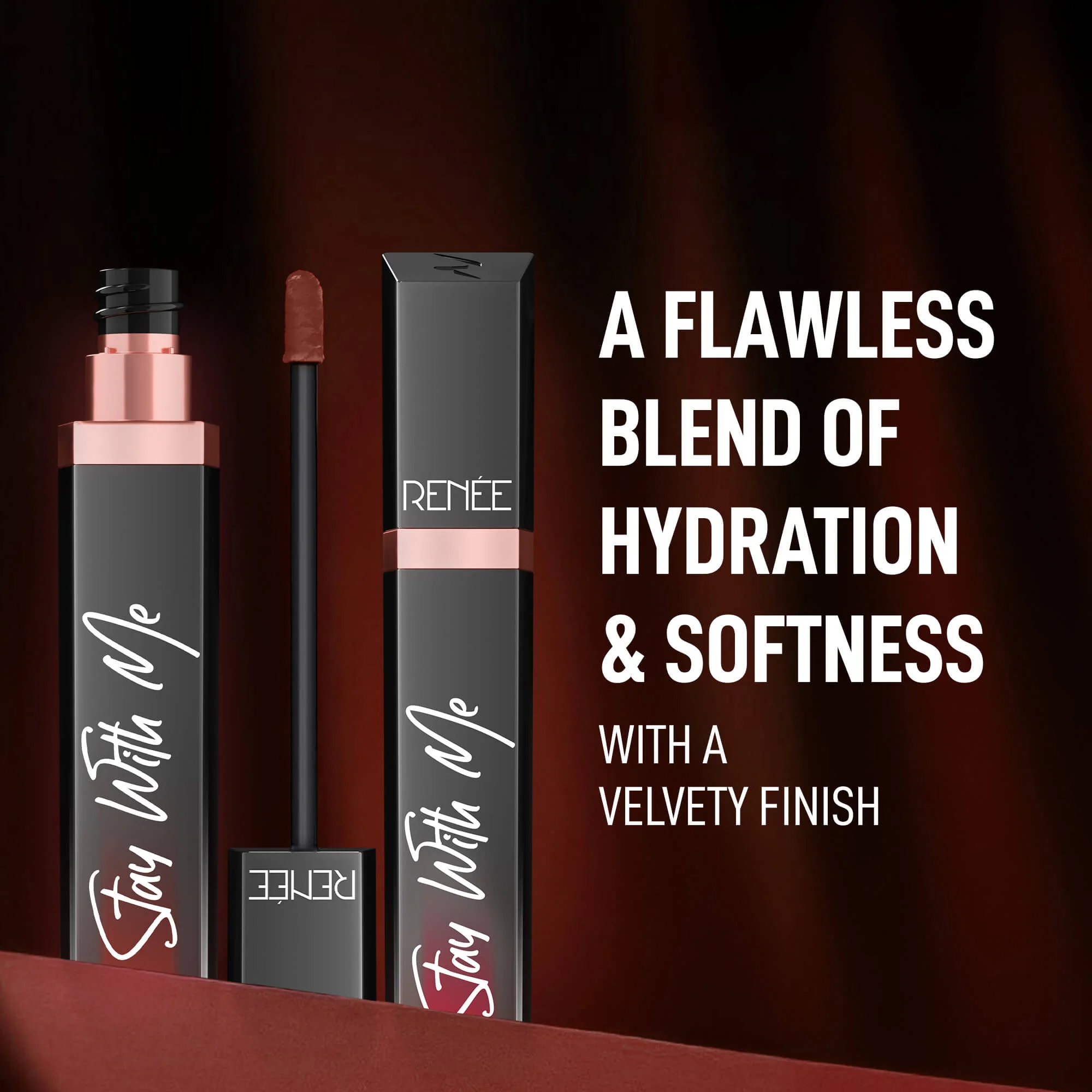 RENEE Stay With Me Matte Liquid Lipstick, 6 ml - Image 50