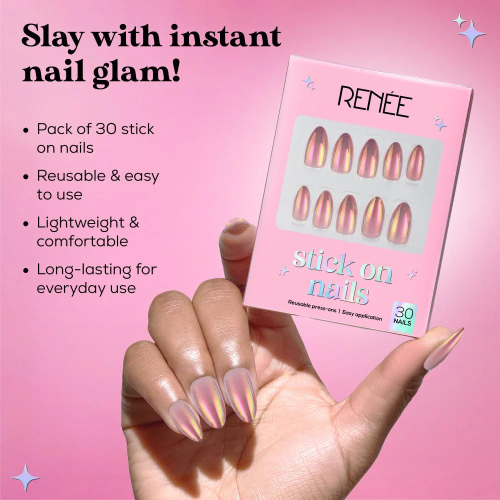 RENEE Stick on Nails With Glue- Pack of 30 Reusable & Long-lasting Nails - Image 10