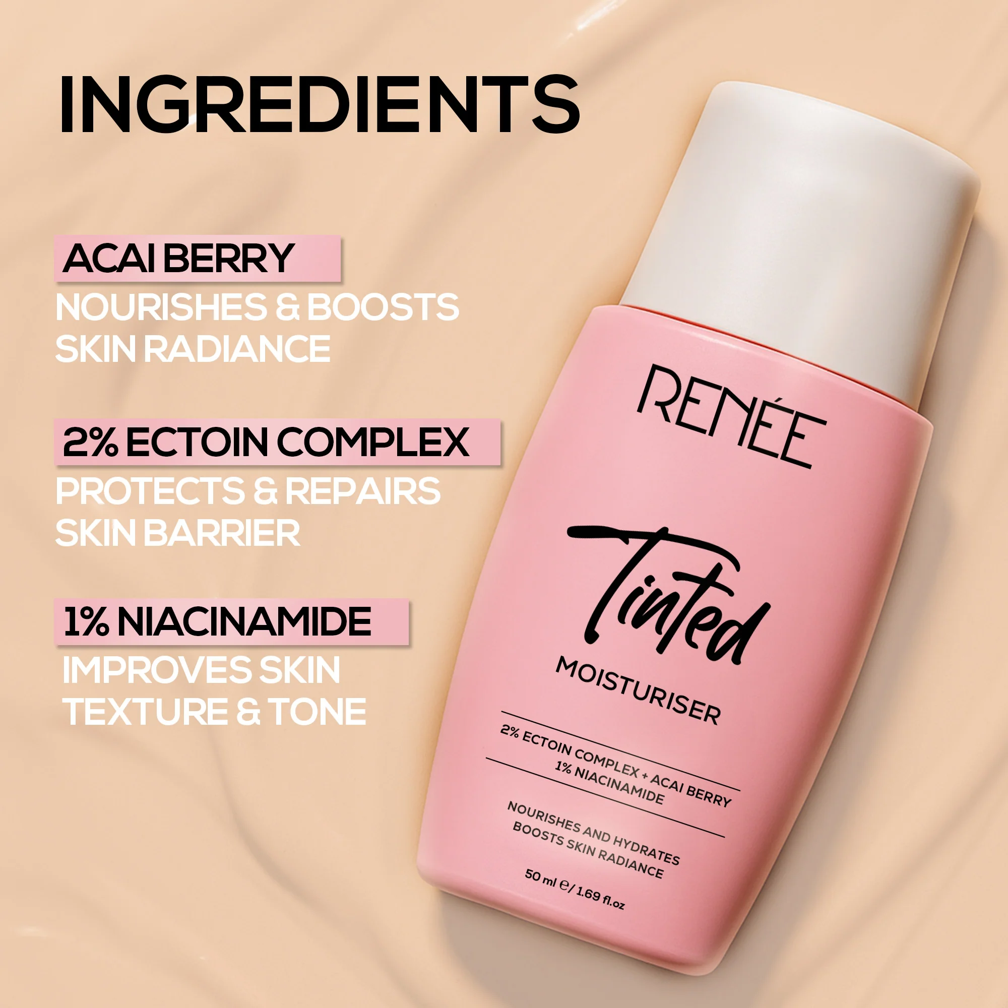 RENEE Tinted Moisturiser, 50 ml - Image 3