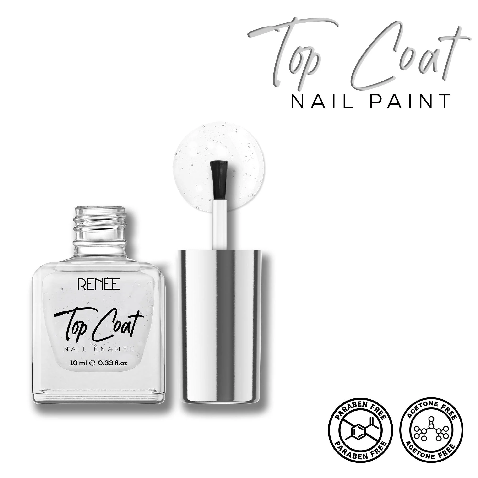 RENEE Top Coat Nail Enamel 10 ml - Image 4
