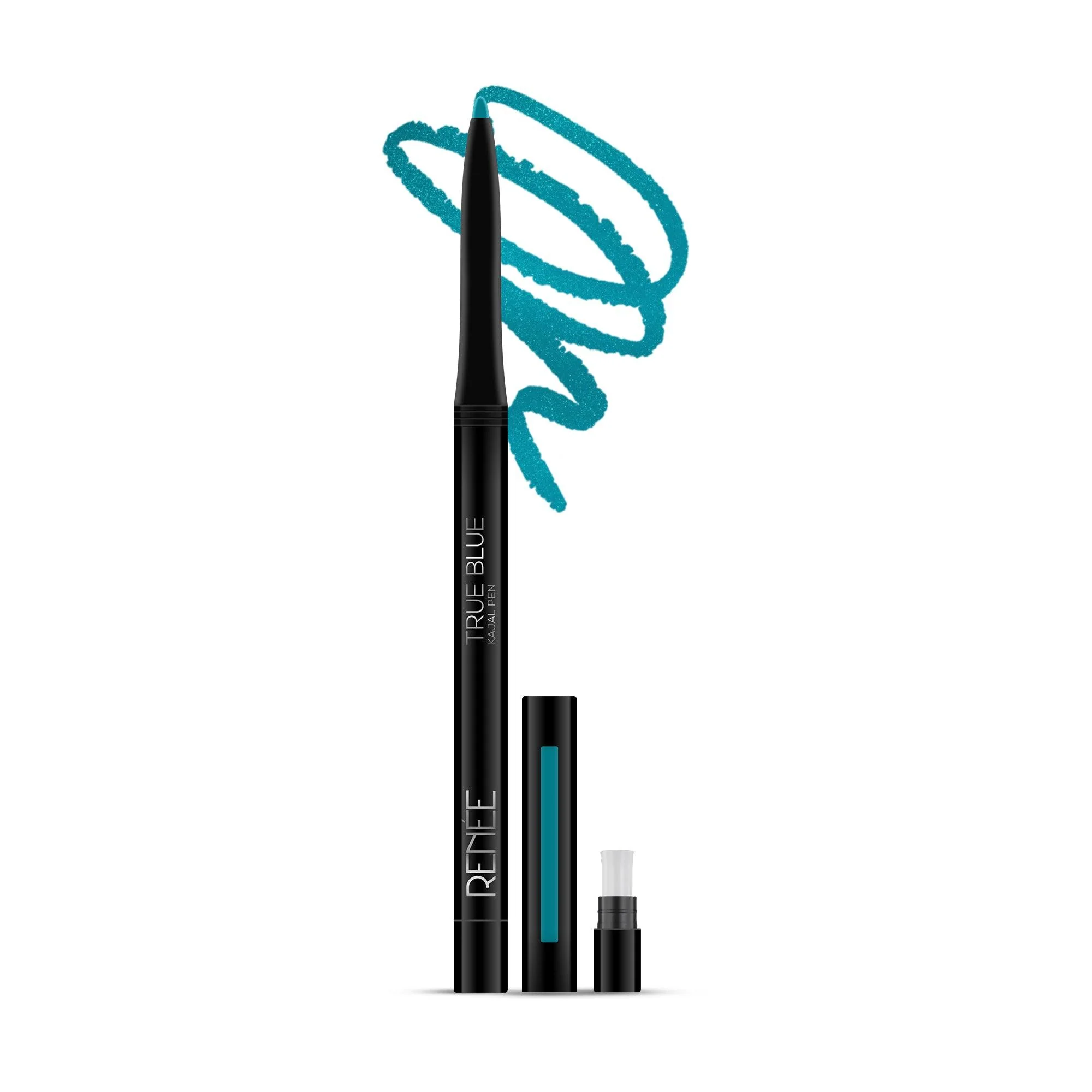 RENEE True Blue Kajal Pen with Sharpener, 0.35g - Image 2