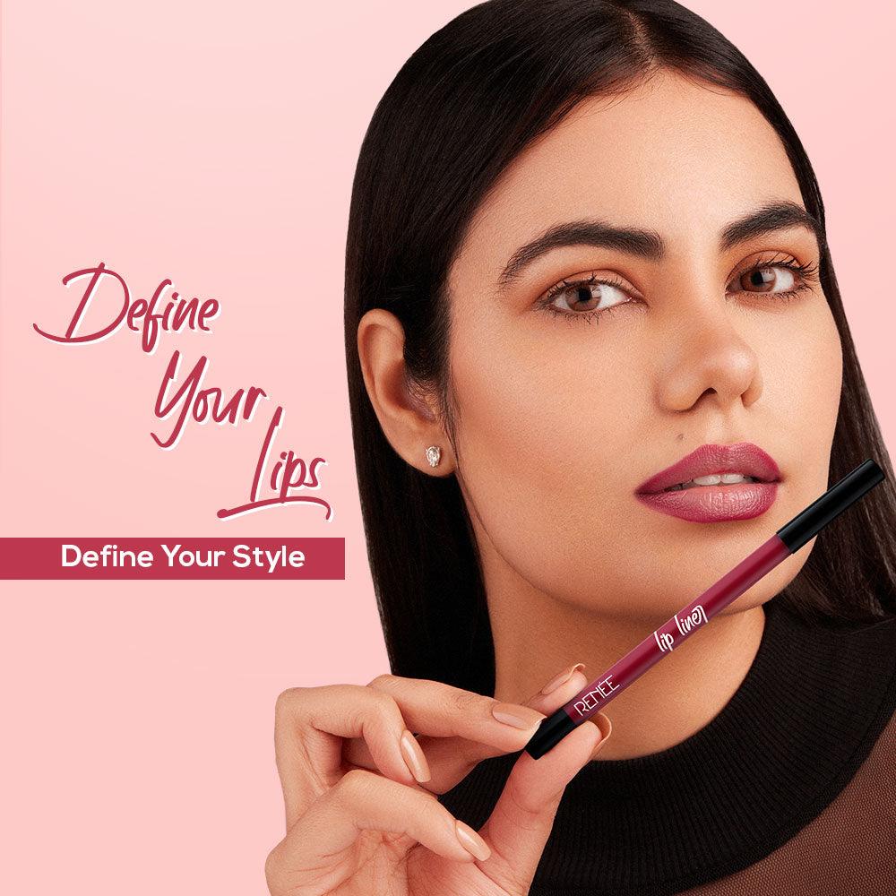 RENEE Define Matte Pencil Lip Liner, Set of 12 - Image 6