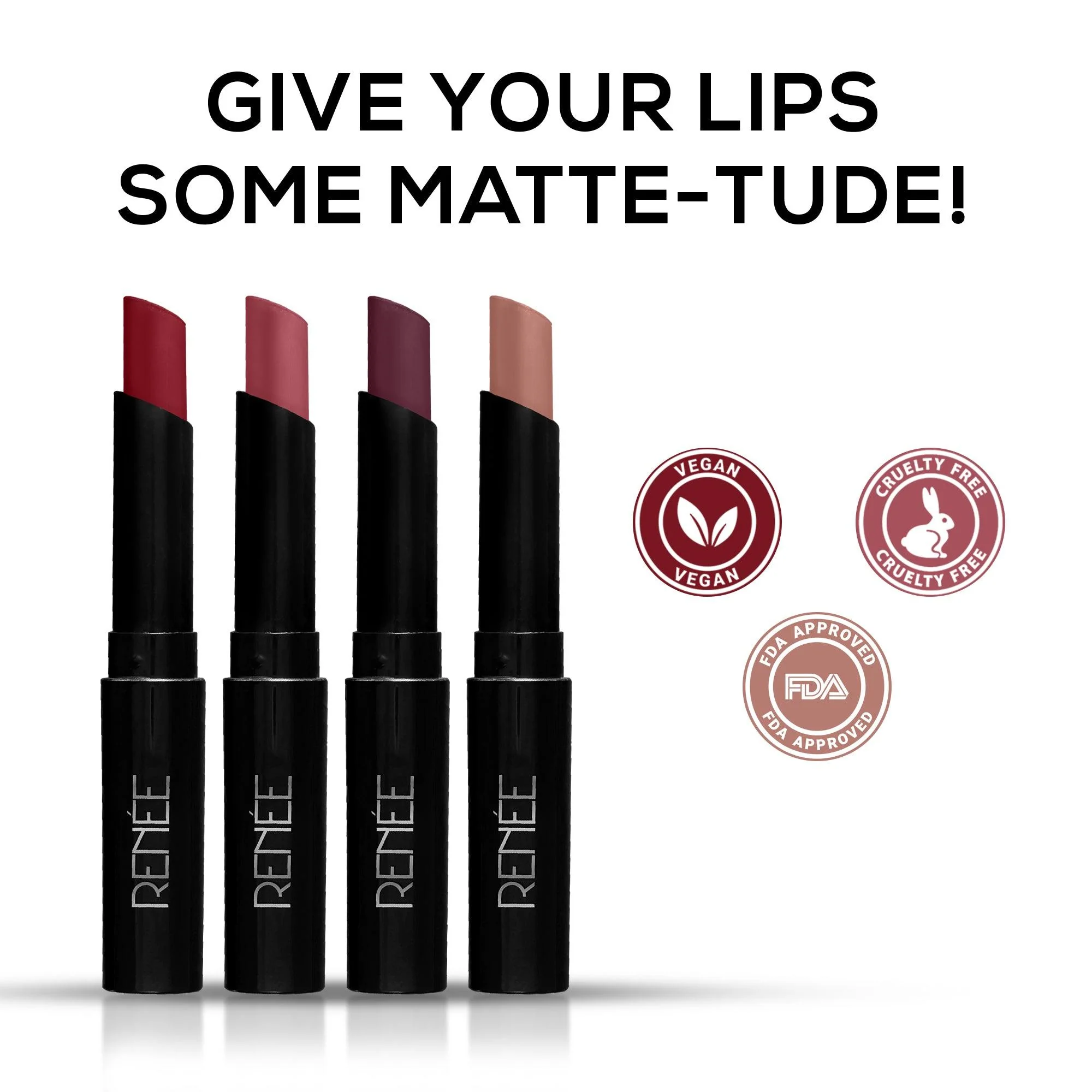 RENEE Very Matte Lipsticks - Long Lasting Weightless Velvety Formula - Image 11