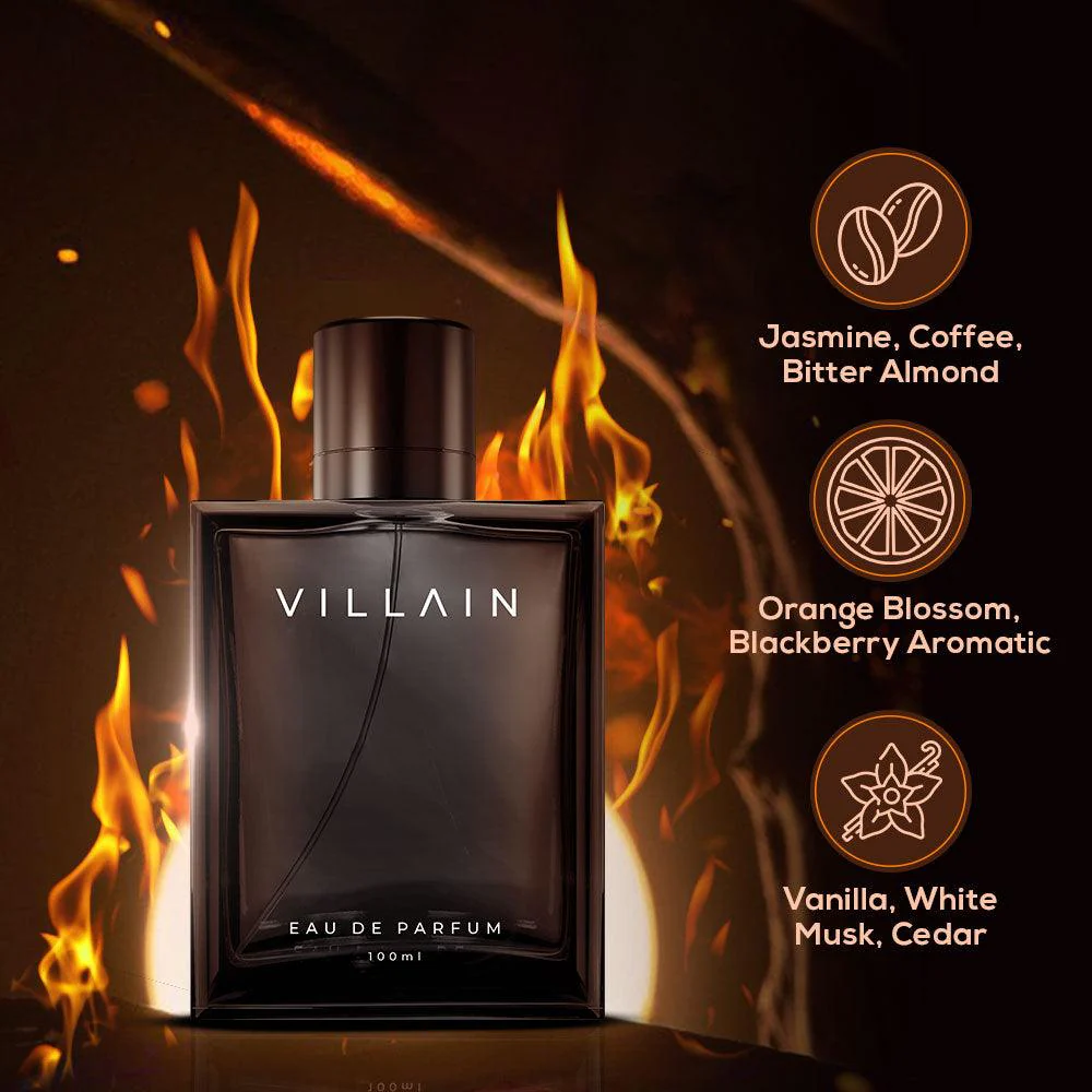 RENEE x VILLAIN Premium Eau De Parfum Gift Set for Him & Her, Pack of 2 - Image 6