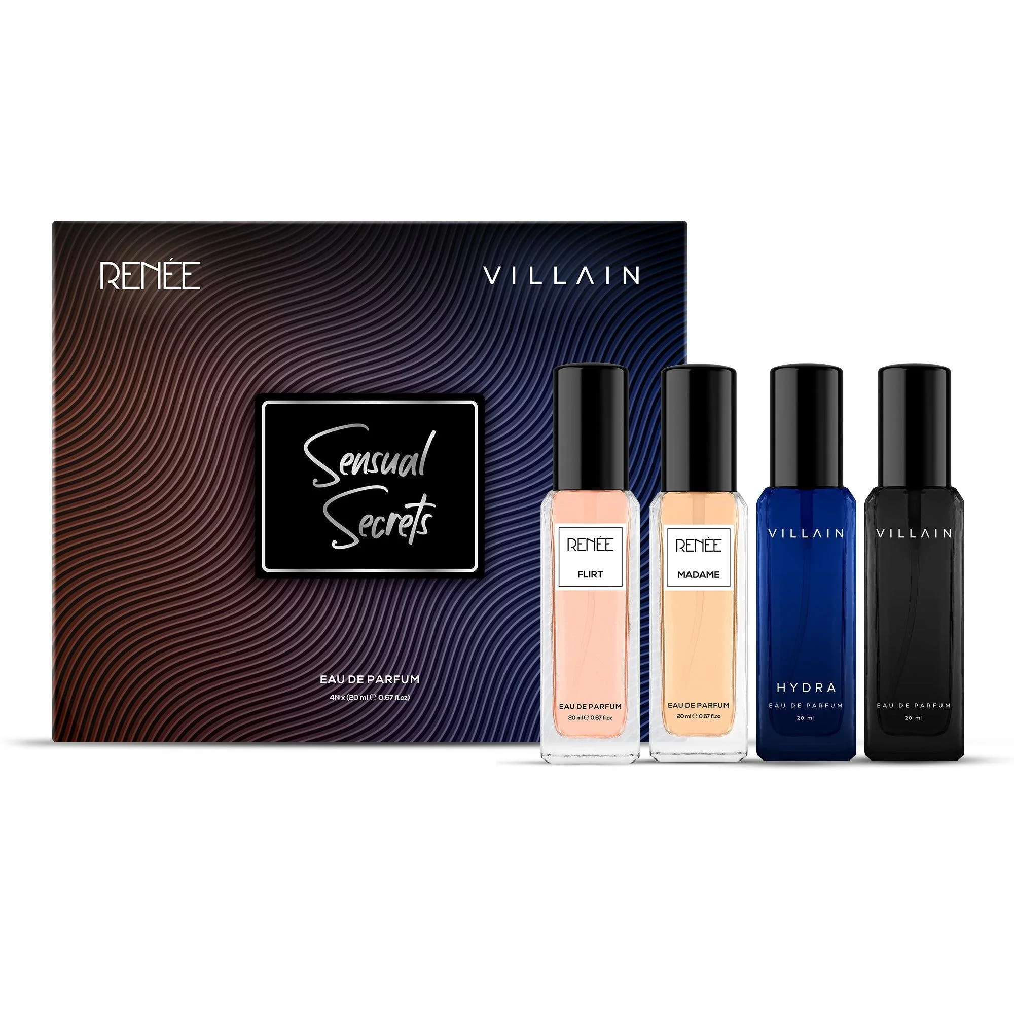 RENEE x VILLAIN Sensual Secrets Eau De Parfum Unisex Gift Set, 20 ml each - Image 2